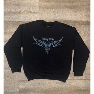 Stray Kids dominAte Tour Crewneck Sweatshirt Black L SKZ World Tour Merch